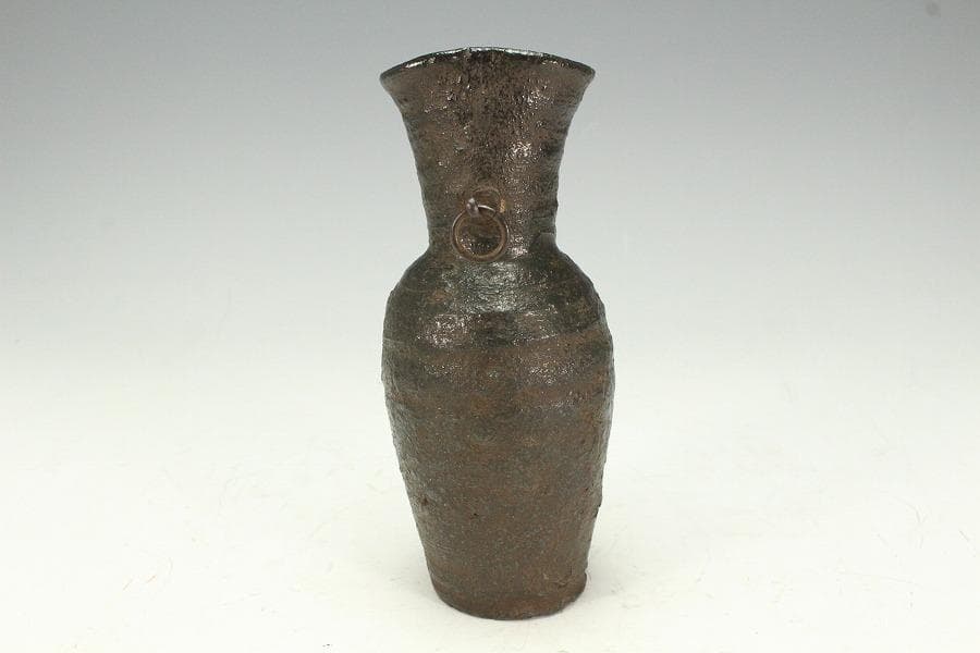 古美術 茶道具 南蛮 一輪生 掛花生 時代物 三井家拝領品(K-XA781)