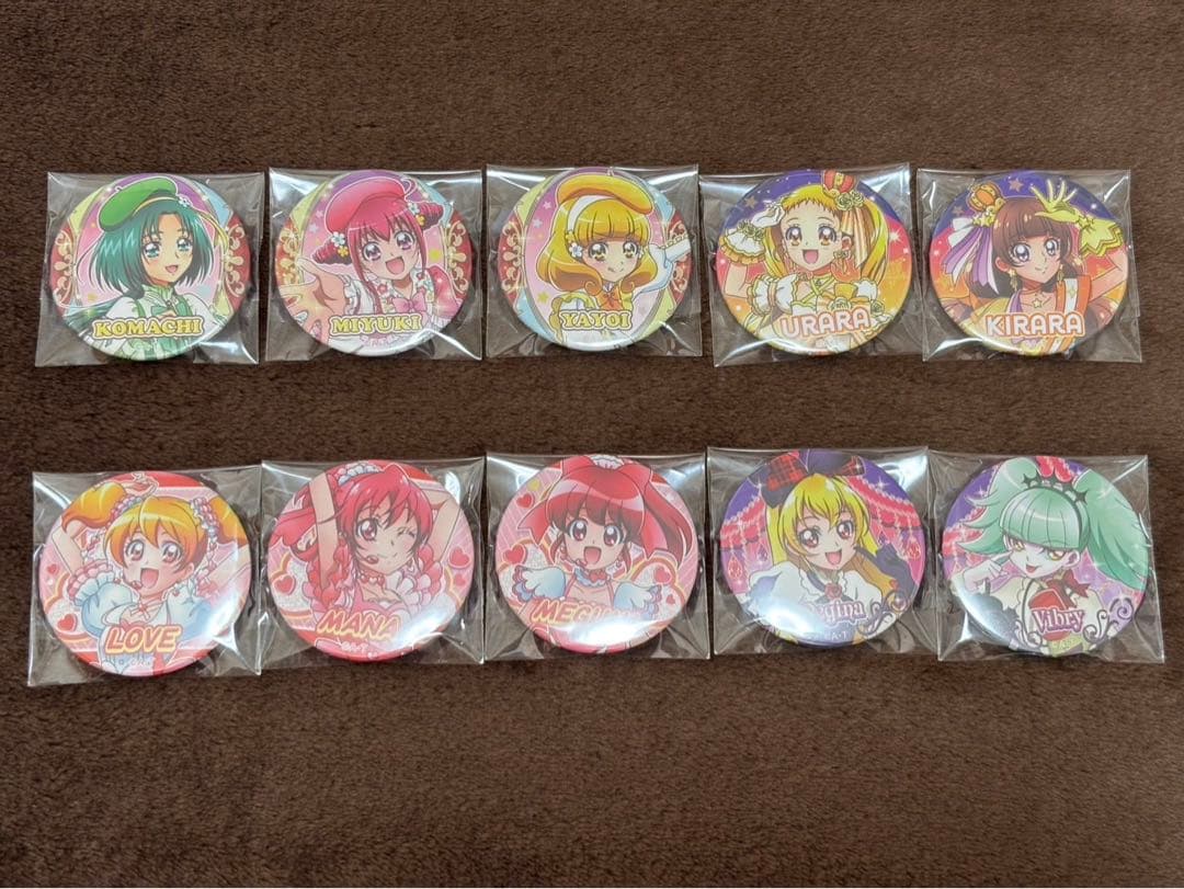 プリキュア　缶バッジ　アイドルプリキュア缶バッジ　春フェス　コンプリート