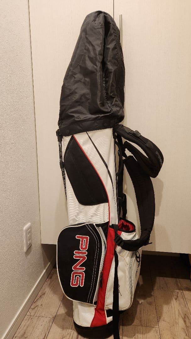 PING I SERIES キャディバッグ ホワイト/ブラック/レッド