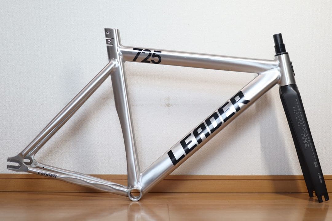 ★ LEADER BIKE リーダーバイク725 ピスト フレーム ブルーラグ