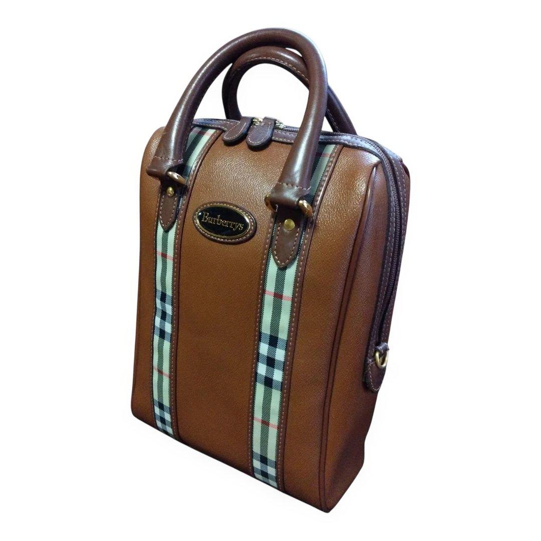 Burberrys　バーバリー シューズバッグ ブラウン ノバチェック ゴルフ