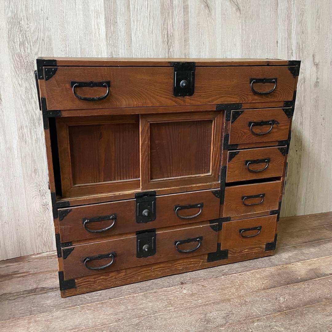 重ね箪笥 和製アンティーク 和箪笥 昭和レトロ アンティーク家具 古家具 収納