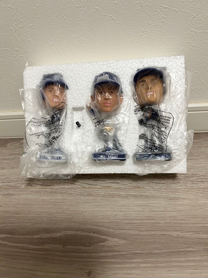 ミニビッグヘッズ 大谷翔平 山本義隆 佐々木朗希　ボブルヘッド　バブルヘッド