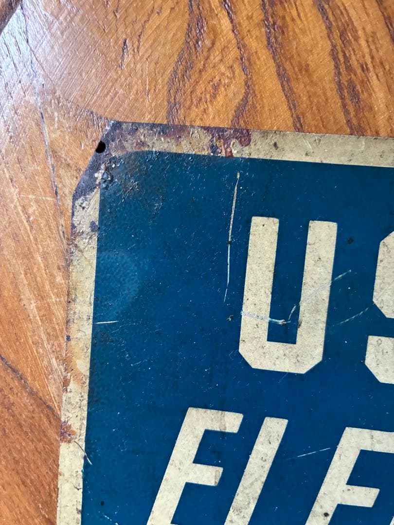 アンティーク　メタル　サイン　プレート　街角　看板　FIRE　レア　アメリカ