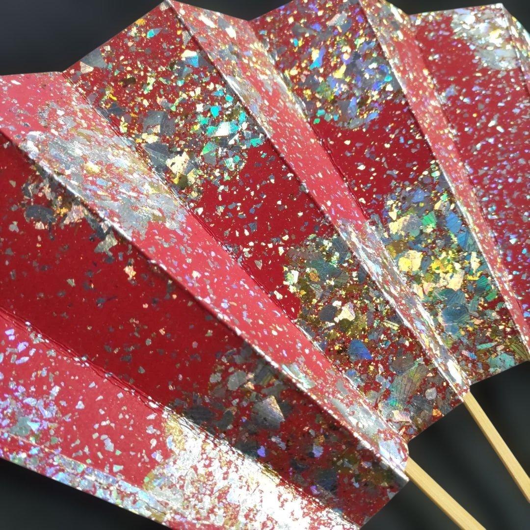 舞扇 (78) 新品未使用 美品 飾り扇子 高級箔入 約27cm プレゼント