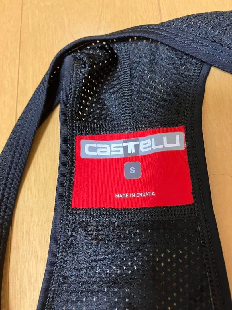 Castelli TUTTO NANOビブタイツ S ブラック（裏起毛、撥水）