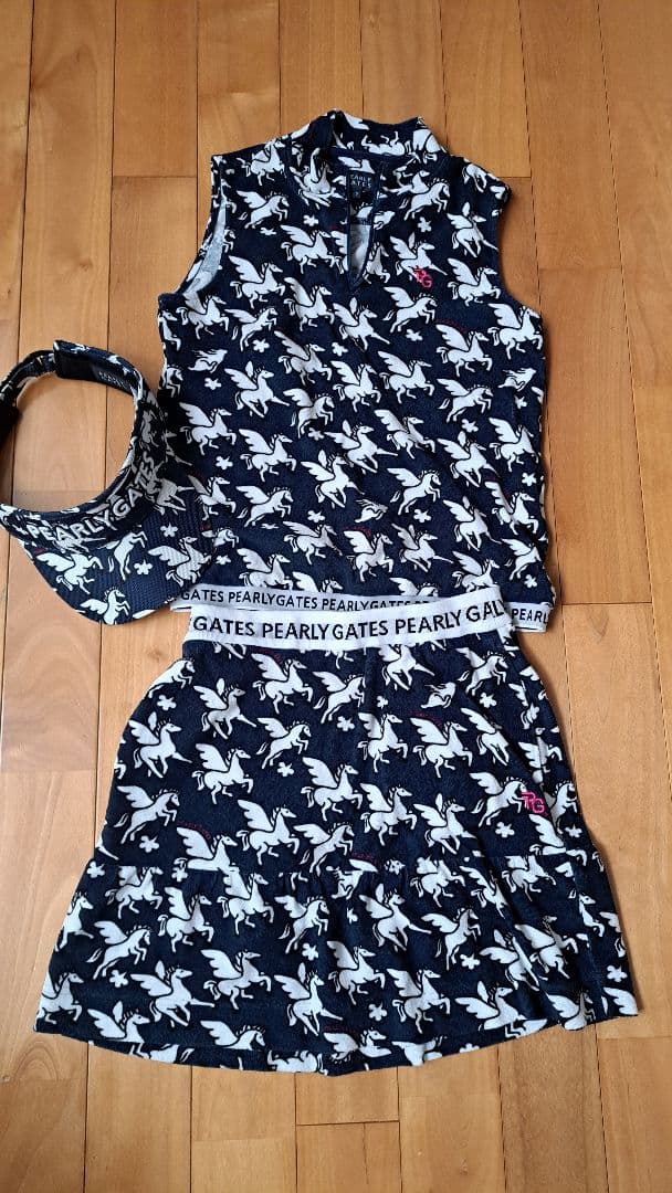 PEARLY GATES ユニコーン柄 レディースゴルフウェア　セットアップ