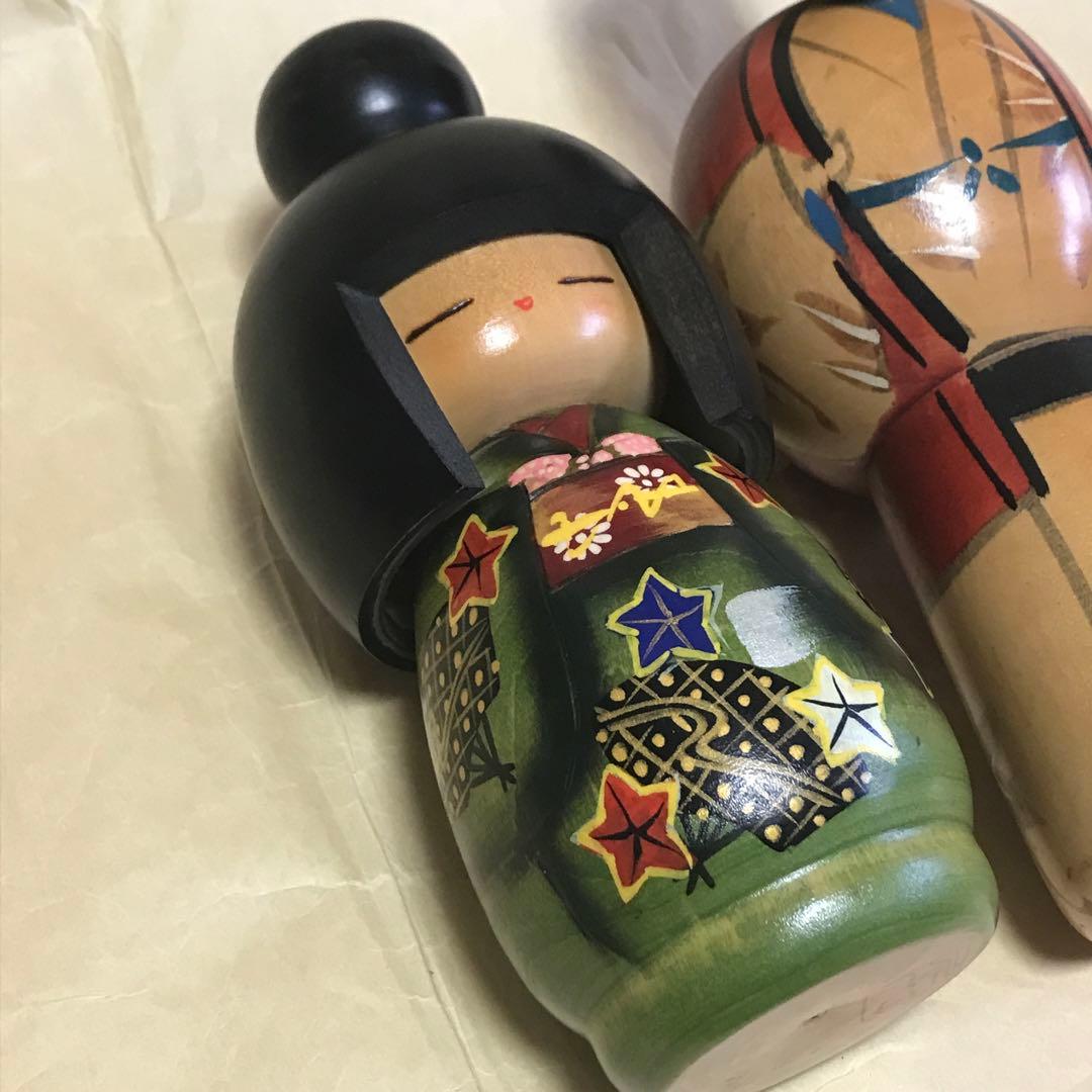 だるま　こけしセット民芸品　置物　日本　人形伝統工芸品インテリア こけし だるま