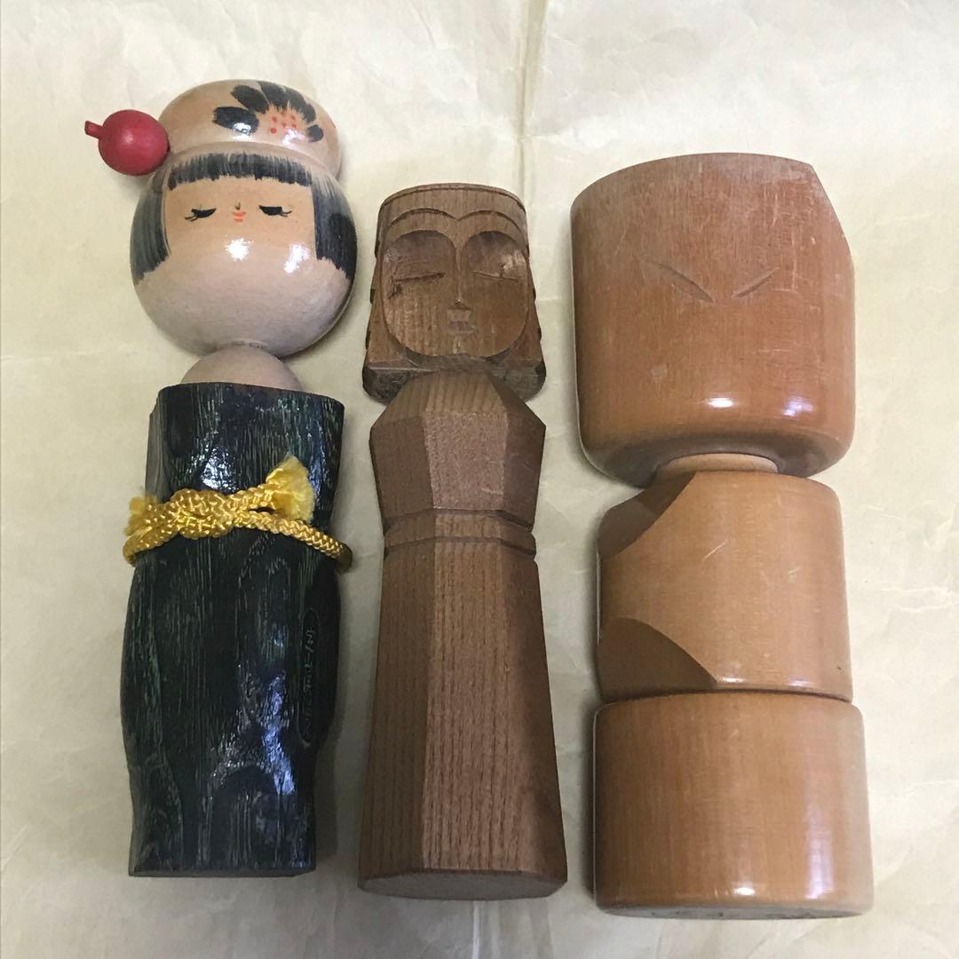 だるま　こけしセット民芸品　置物　日本　人形伝統工芸品インテリア こけし だるま