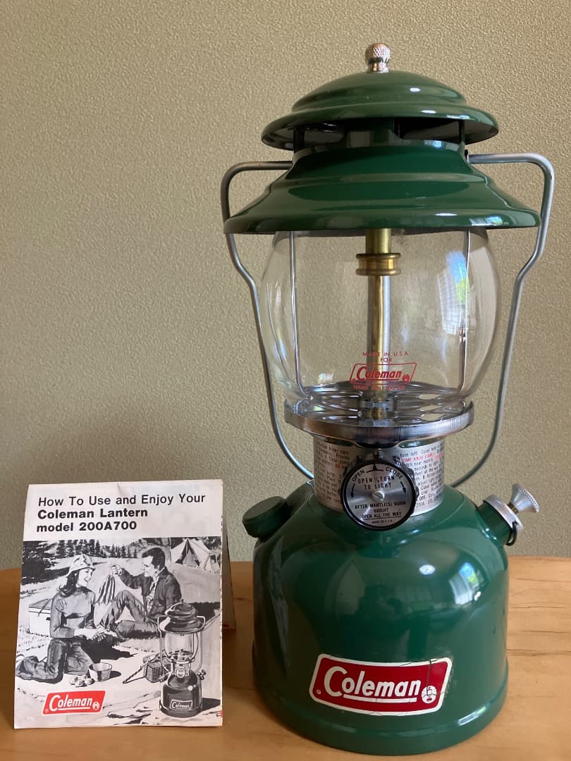 Coleman ランタン 200A700 '80/11 グリーン 取扱説明書付き