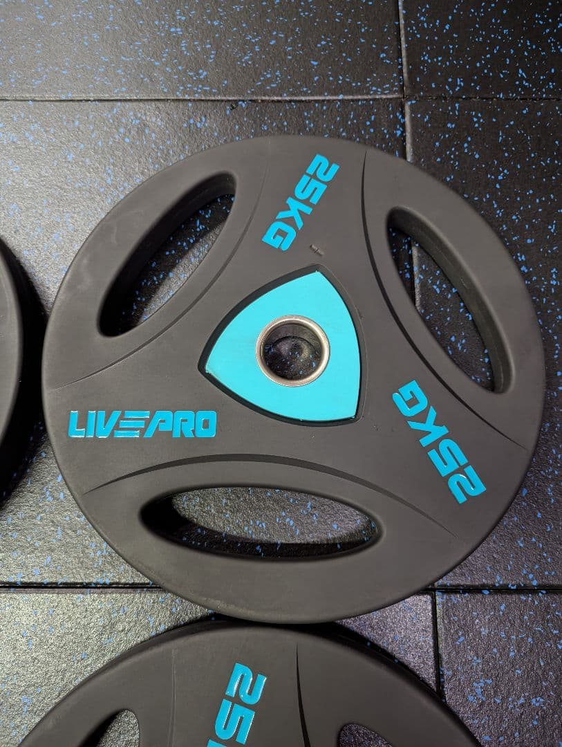 LIVE PRO　ウレタンオリンピックプレート　50mm　25kg　1枚　②