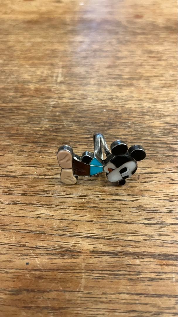 ズニ族 インディアンジュエリー リング ミッキーマウス ディズニー
