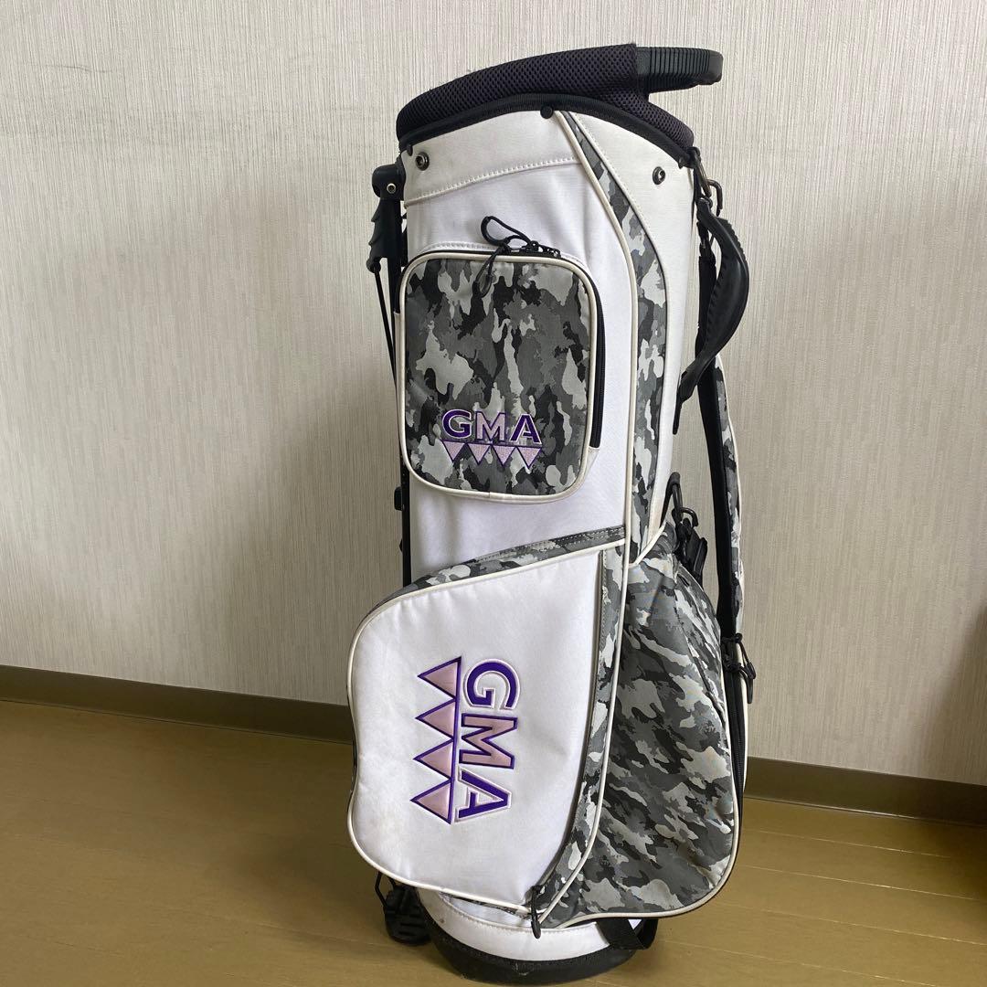 GMA キャディバッグ ホワイト・グレー・カモフラージュ