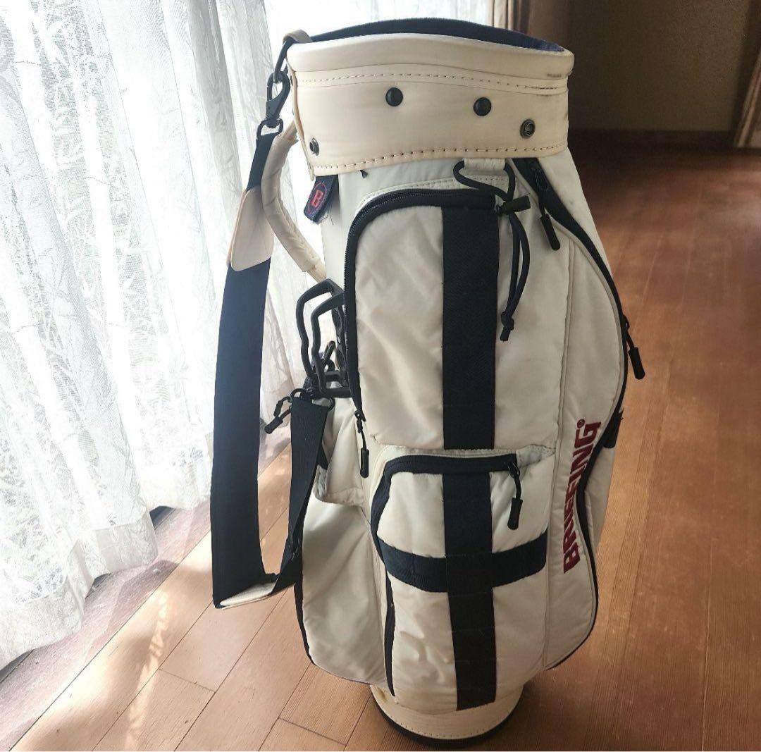 希少完売✦BRIEFING ✦ ゴルフバッグ ✦ホワイト/ネイビー✦ CR-6