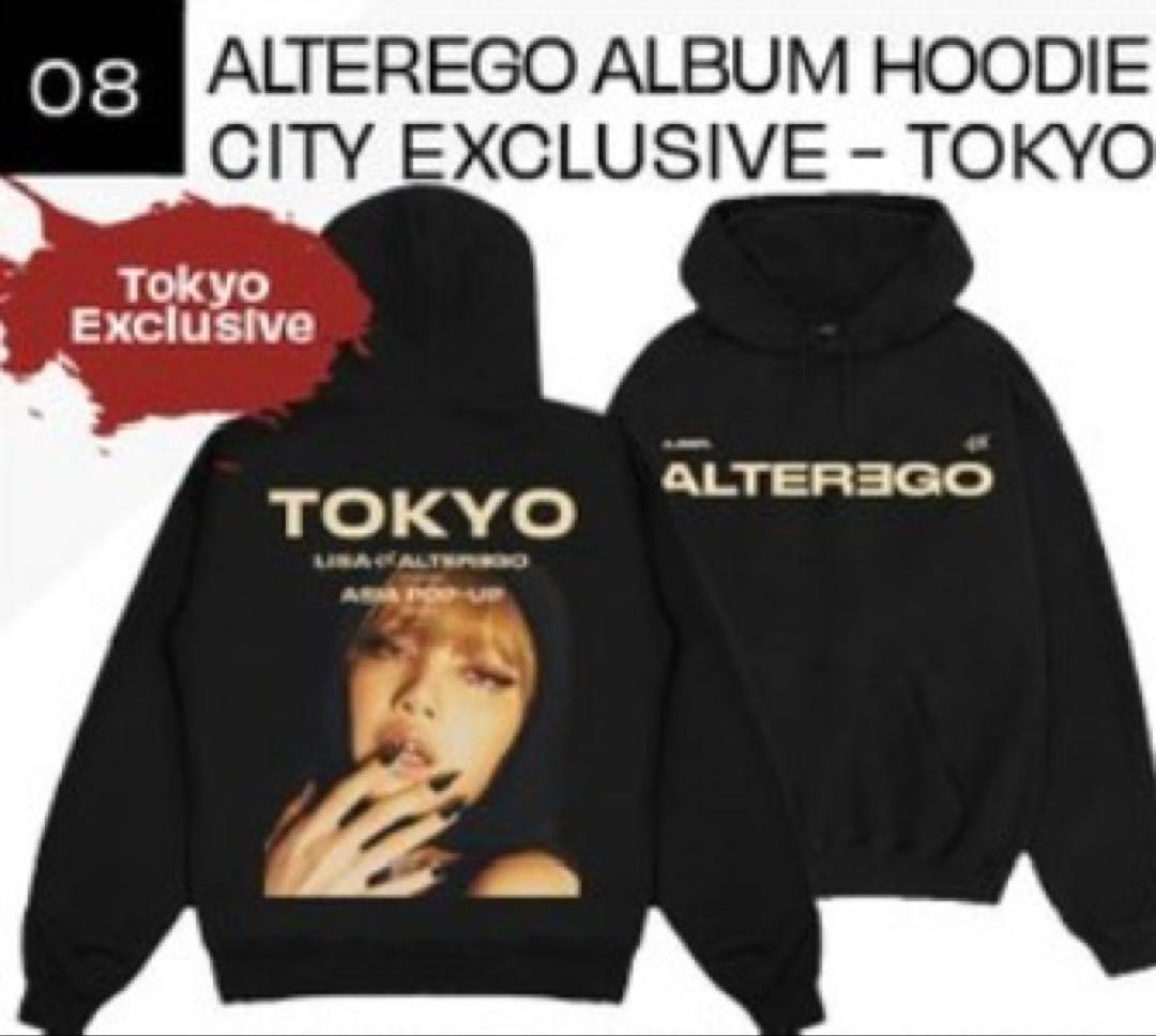 BLACKPINK LiSA ポップアップ パーカー Lサイズ フーディー