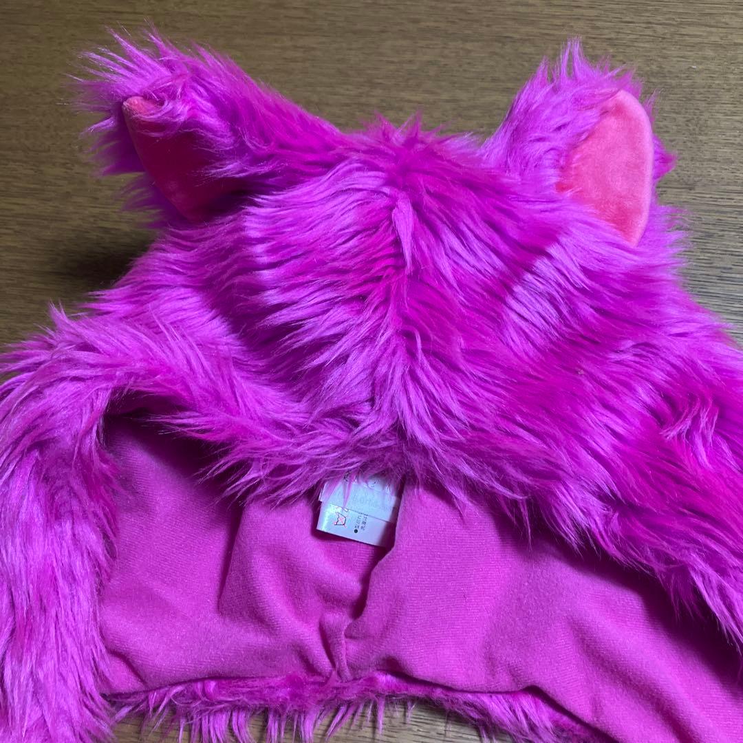 ディズニー　ファンキャップ　マフラーキャップ　チェシャ猫　被り物