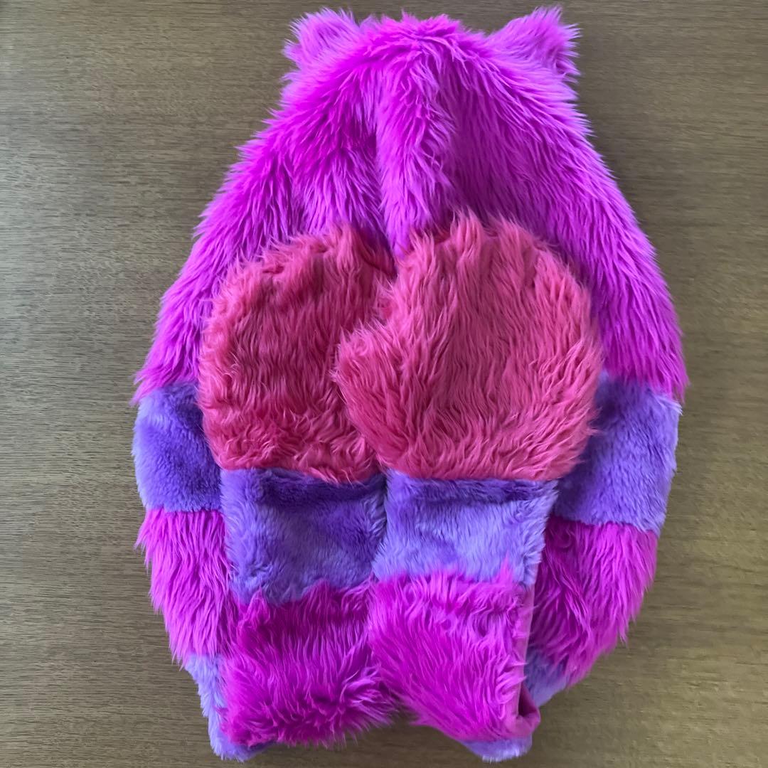 ディズニー　ファンキャップ　マフラーキャップ　チェシャ猫　被り物