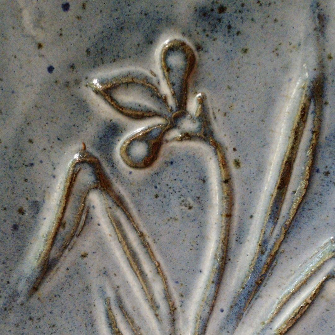 益子焼　希少　【 秋山一夫】作 大皿35.0cm