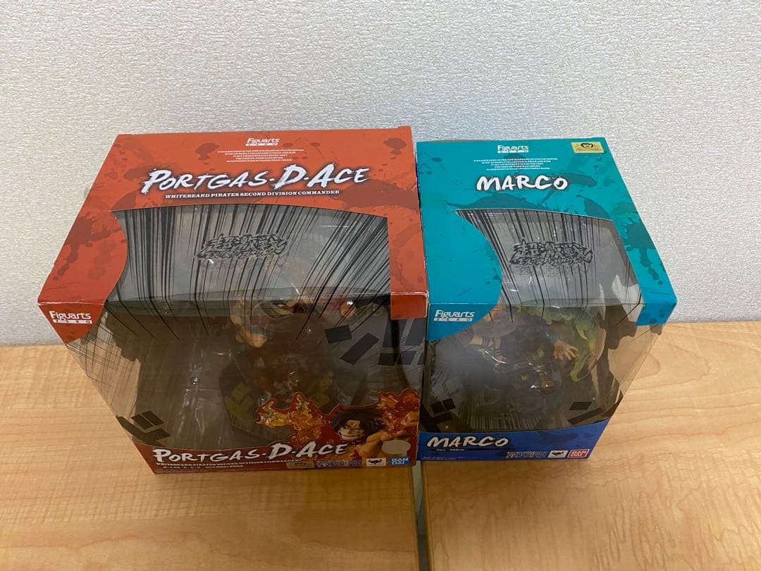 ワンピース　フィギュアーツzero　エース　マルコ　白ひげ海賊団セット