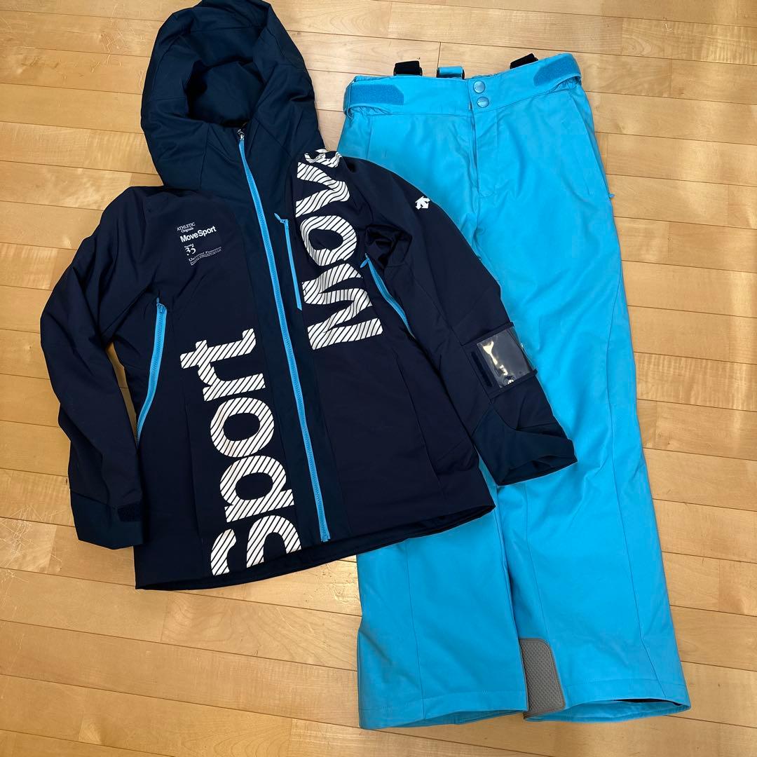 DESCENTE スキーウェア レディース L/Oネイビー/ブルー