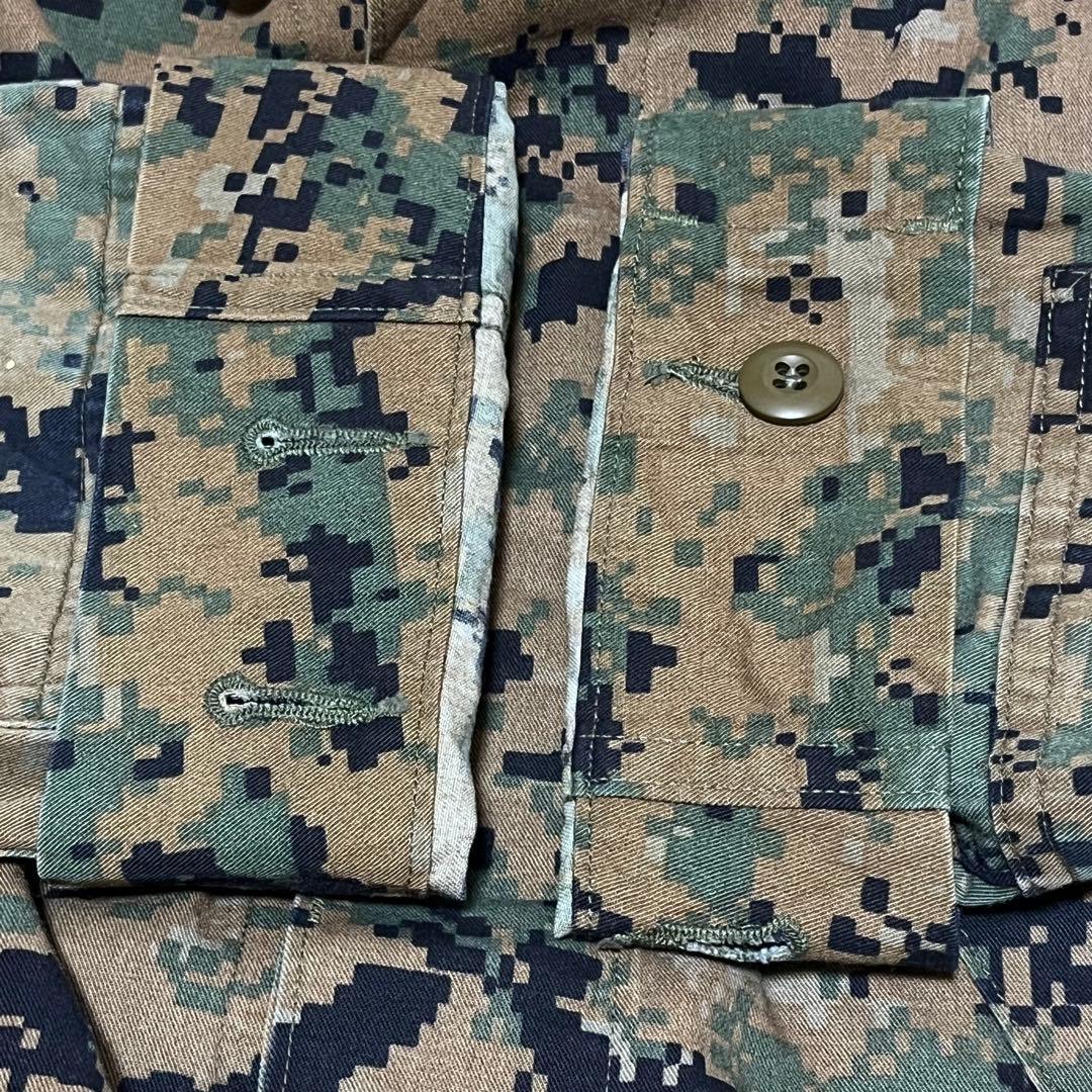 j82USMC MARINES デジタルカモ BDUジャケット 実物 ミリタリー