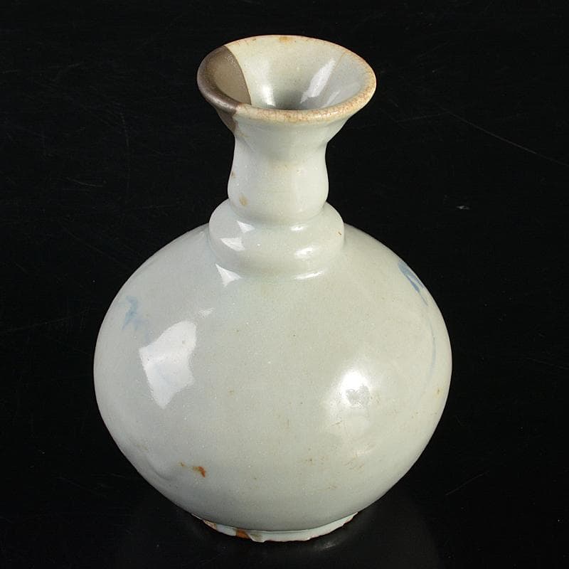 朝鮮美術　李朝　高麗白磁　染付　徳利　M　R7403