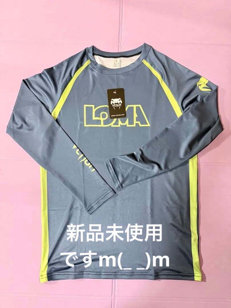 異*所様 【新品未使用LOMA】VENUM Lサイズ 長袖ウェア グレー/イエロ