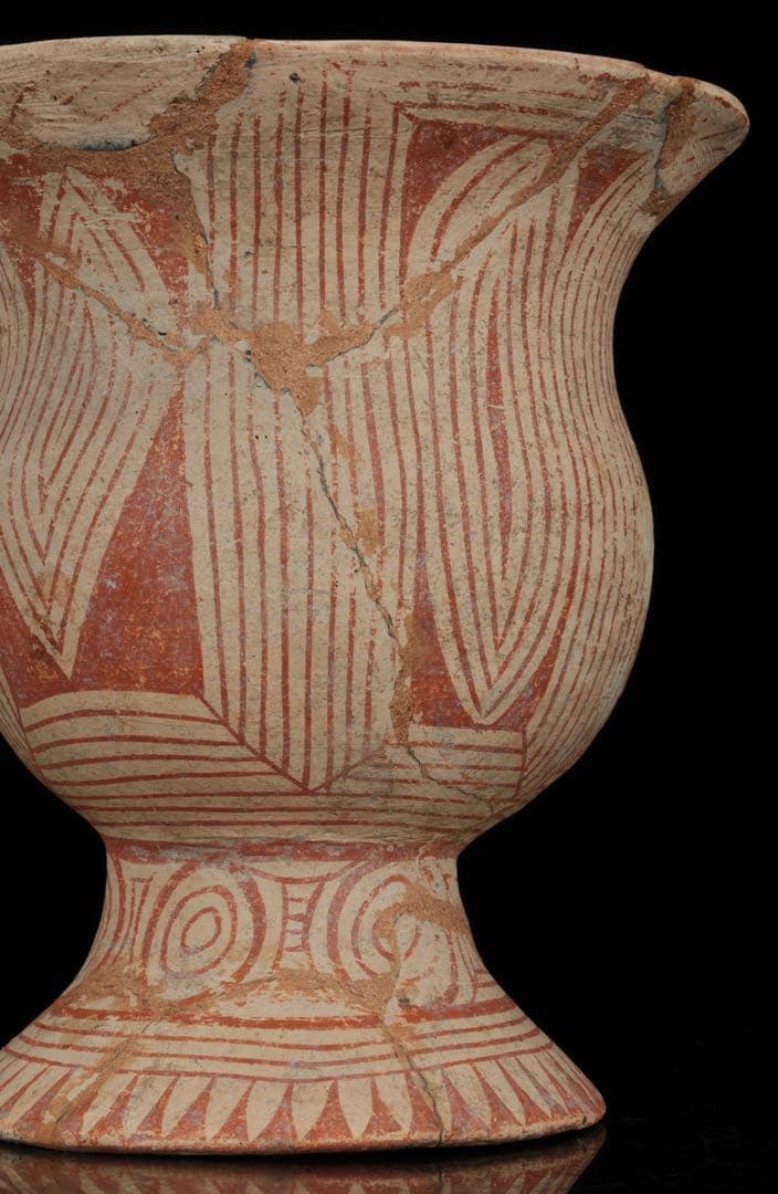 古代 バンチェン土器 彩文土器 タイ古陶 箱付 紀元前 出土 発掘品 東南アジア