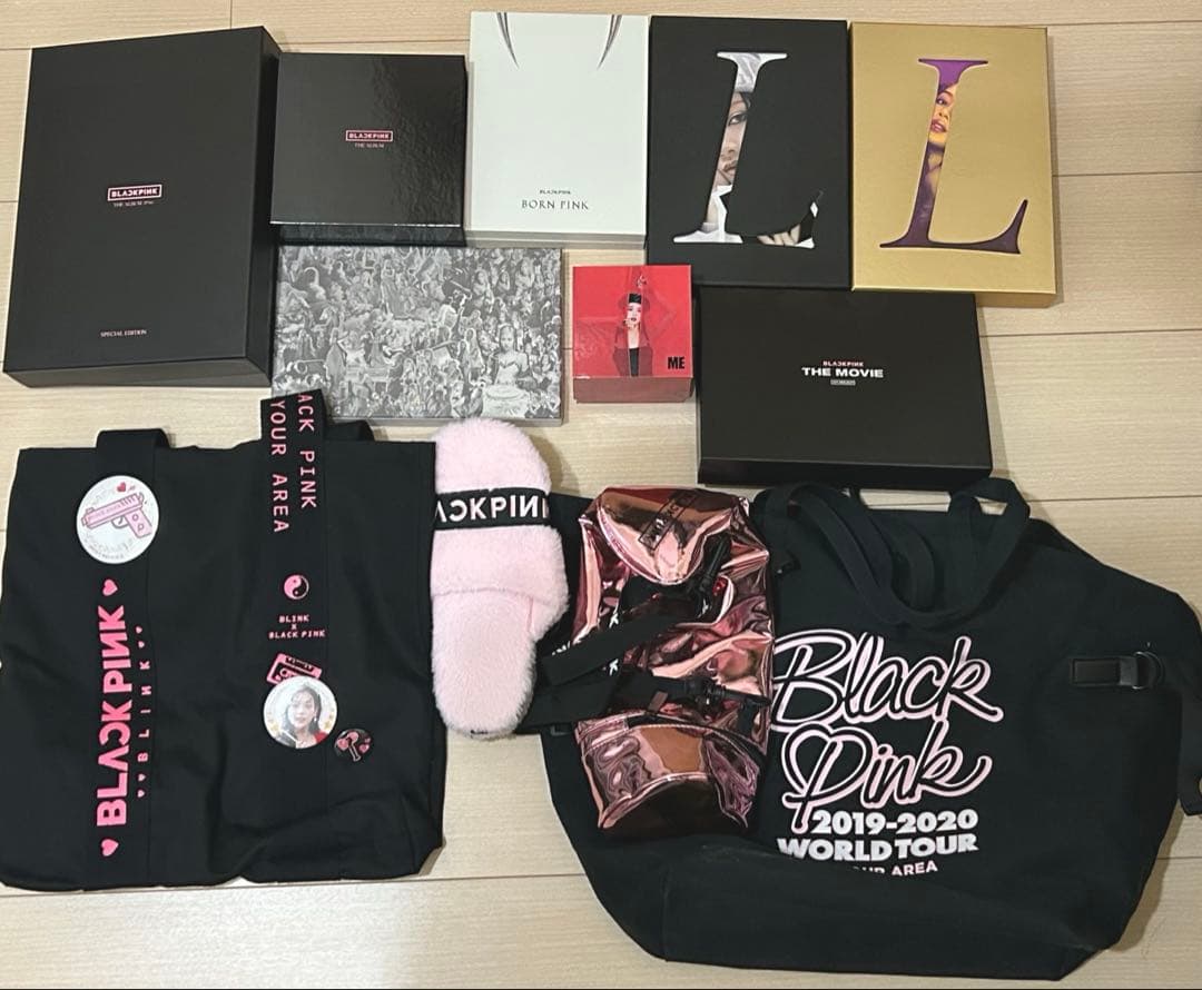 BLACKPINK グッズ CD まとめ売り リサ ロゼ バッグ ペンラケース