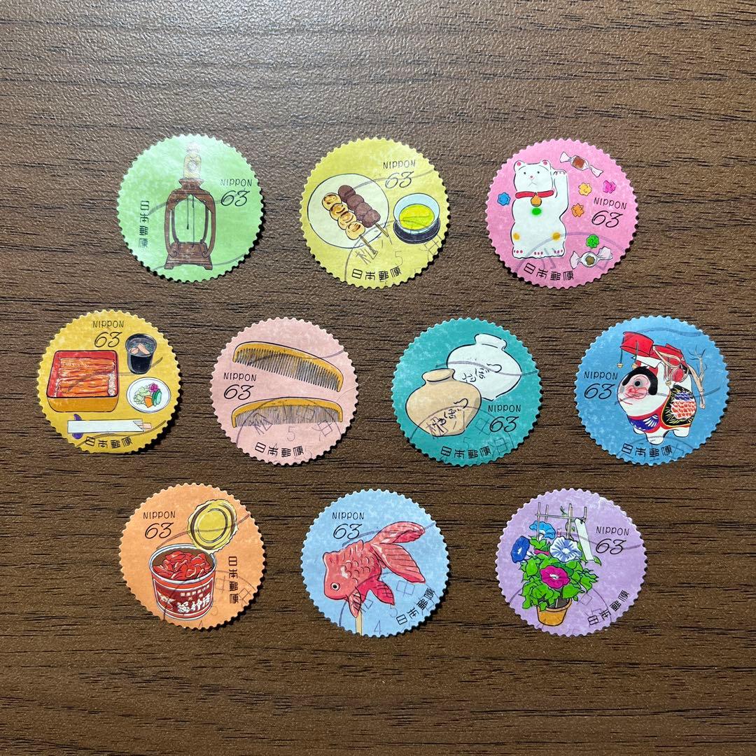 日本の古切手　なつかしい風景 上野 その2　10枚