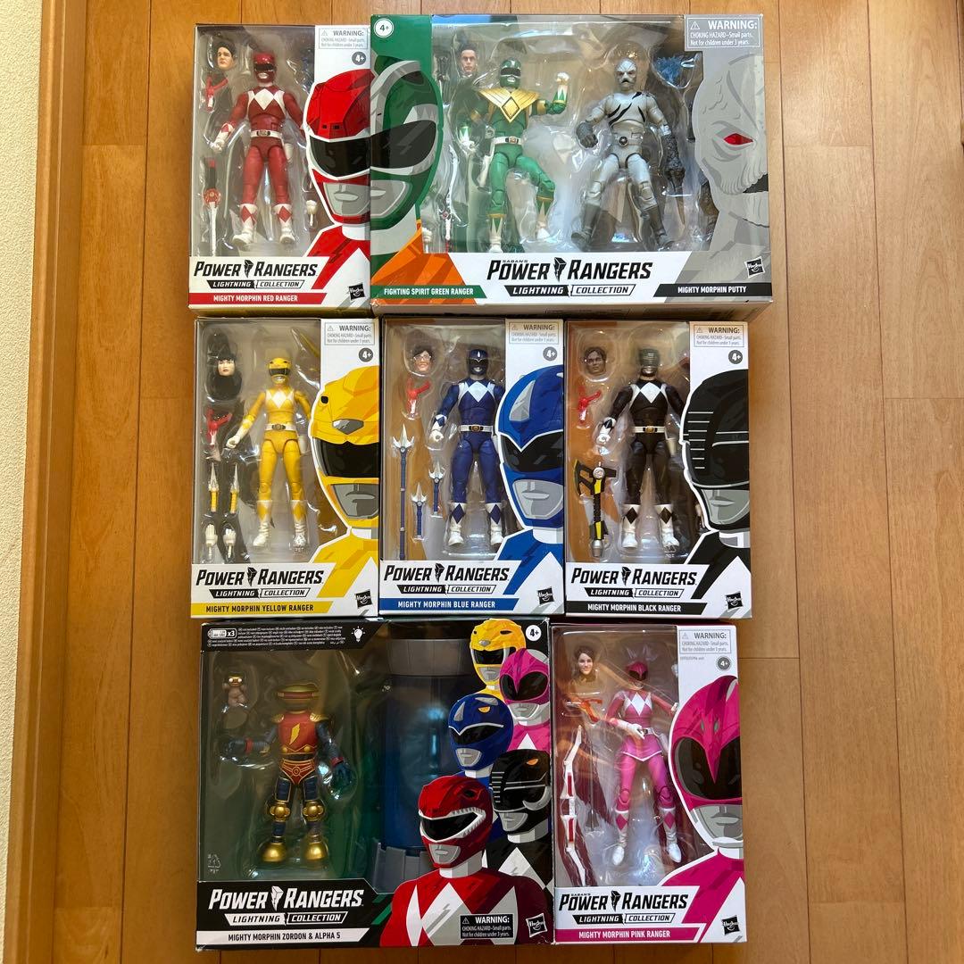 パワーレンジャーライトニングコレクションセット　ハズブロ恐竜戦隊ジュウレンジャー