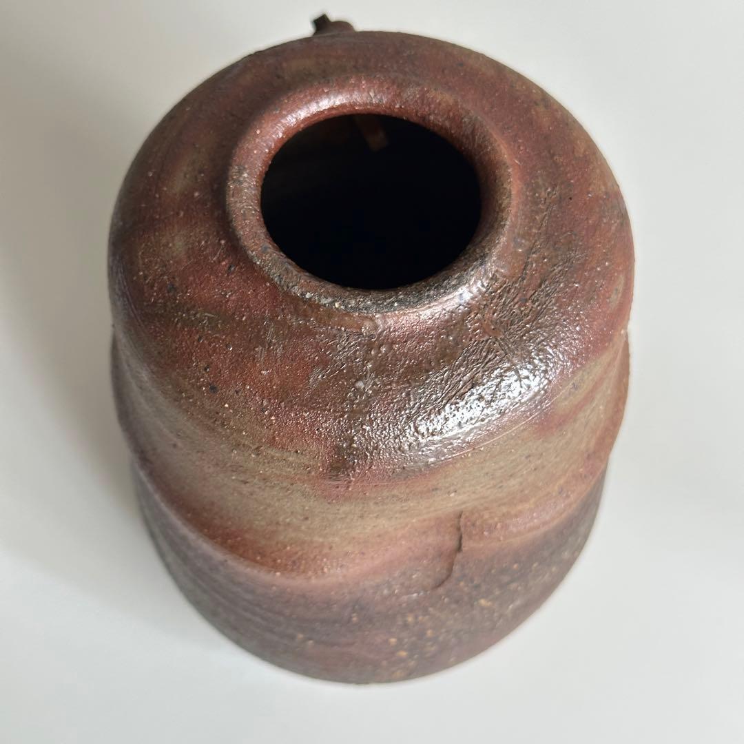 浦上善次 備前 緋襷 掛花入 合わせ箱