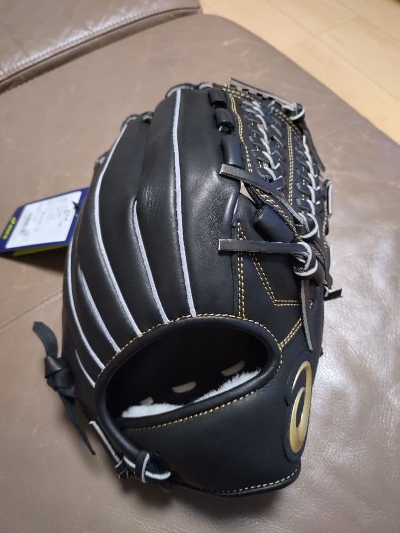 ASICS 硬式用グローブ ブラック サイズ７（値下げ不可）