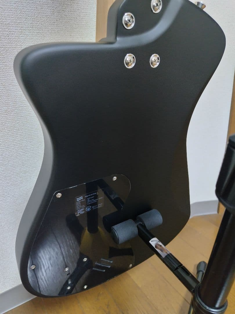 PEOZ エレキギター ブラック 22フレット