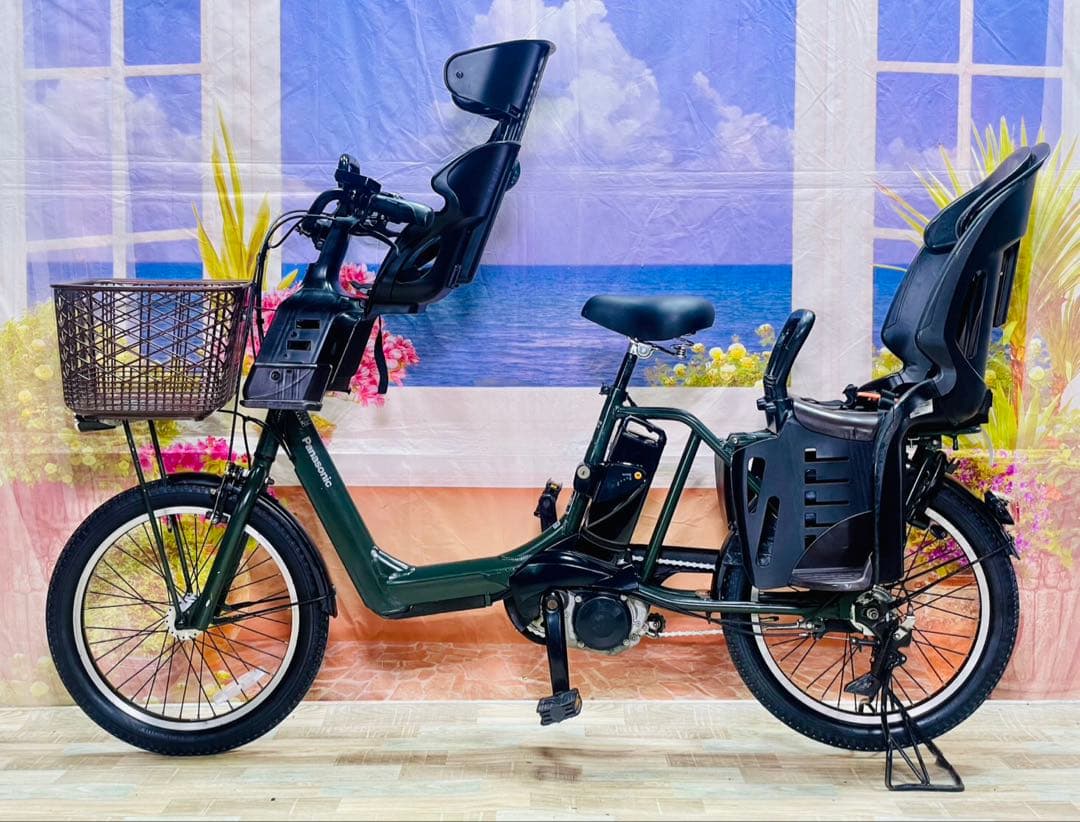 ⭐️新品バッテリー⭐️ギュットアニーズ！パナソニック子供乗せ電動自転車Y3090