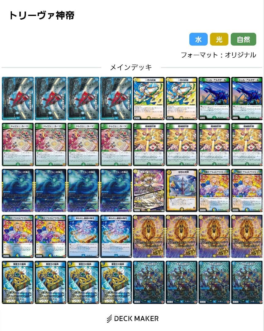 ペテンシー入りトリーヴァ神帝デッキ