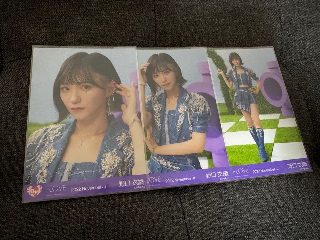 =LOVE 野口衣織 Be Selfish 生写真コンプ