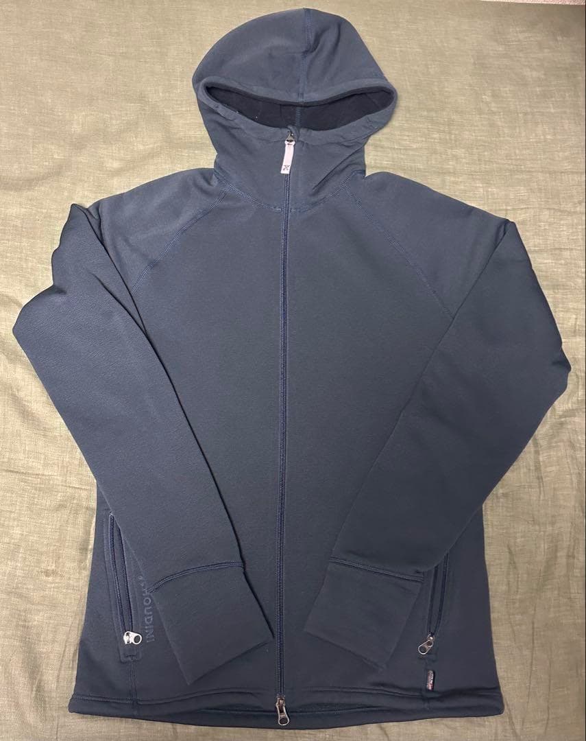 R*N様 美品★ HOUDINI パワーフーディ/ネイビー/メンズ/Mサイズ/フ