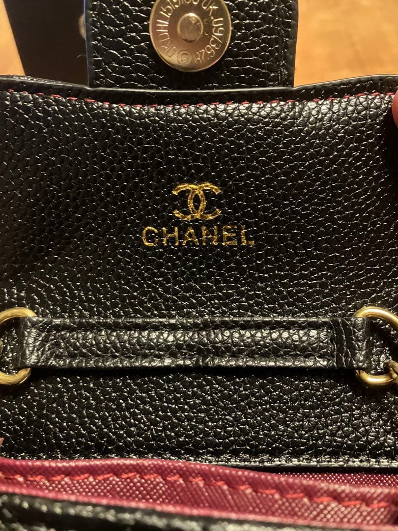 【非売品】CHANEL シャネル ブラックレザー ショルダーバッグ