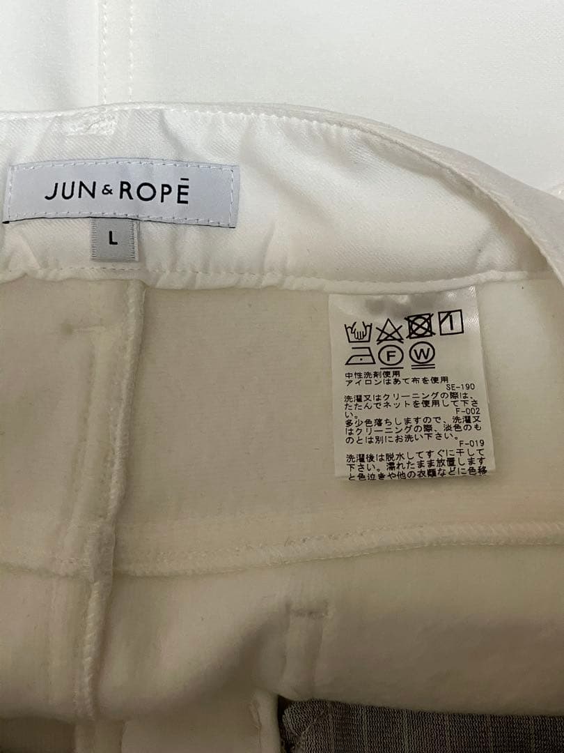 【タグ付き未使用品】JUN&ROPE ホワイトスカート
