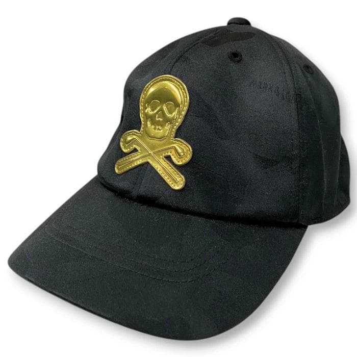 マーク＆ロナ 日本製 スカルワッペン 迷彩 カモフラ キャップ 帽子 ゴルフ