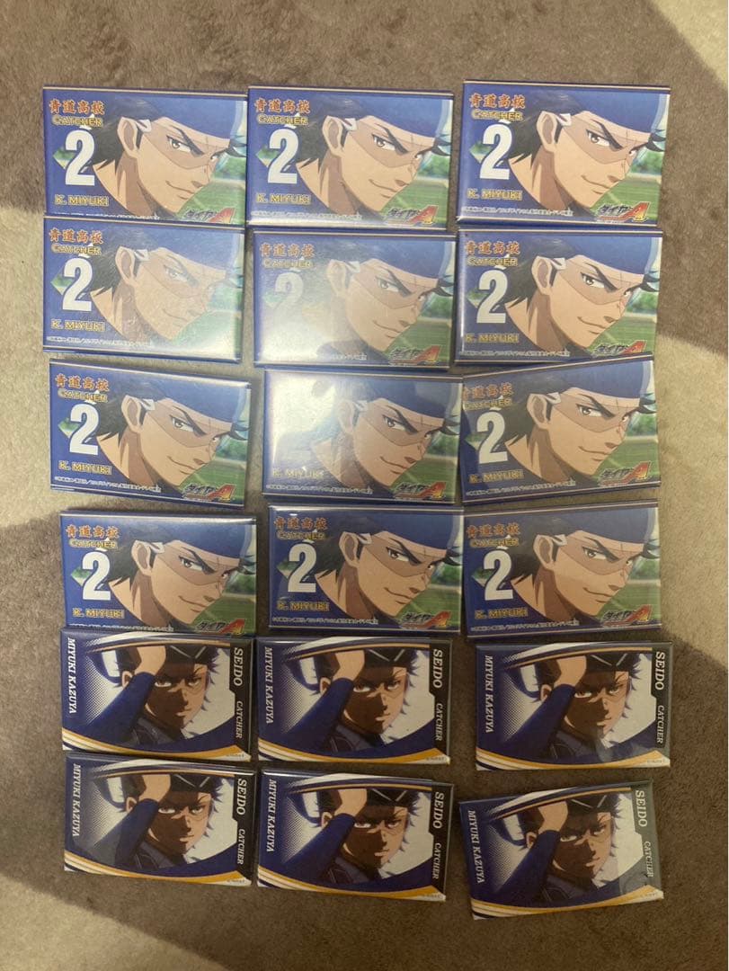 ダイヤのA 御幸一也　スクエアバッジ　スクエア缶バッジ