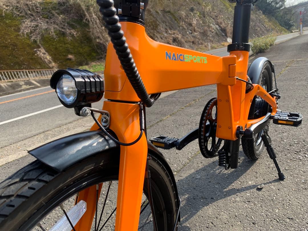 【動作確認済】送料無料 NAICIディスク式折りたたみ電動自転車 SPORTS