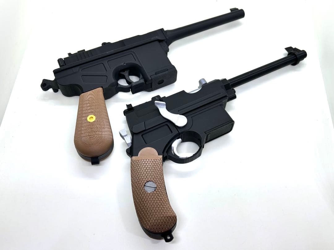モーゼルC96、マンリッヒャーM1896レプリカモデル セット (機能、金属なし