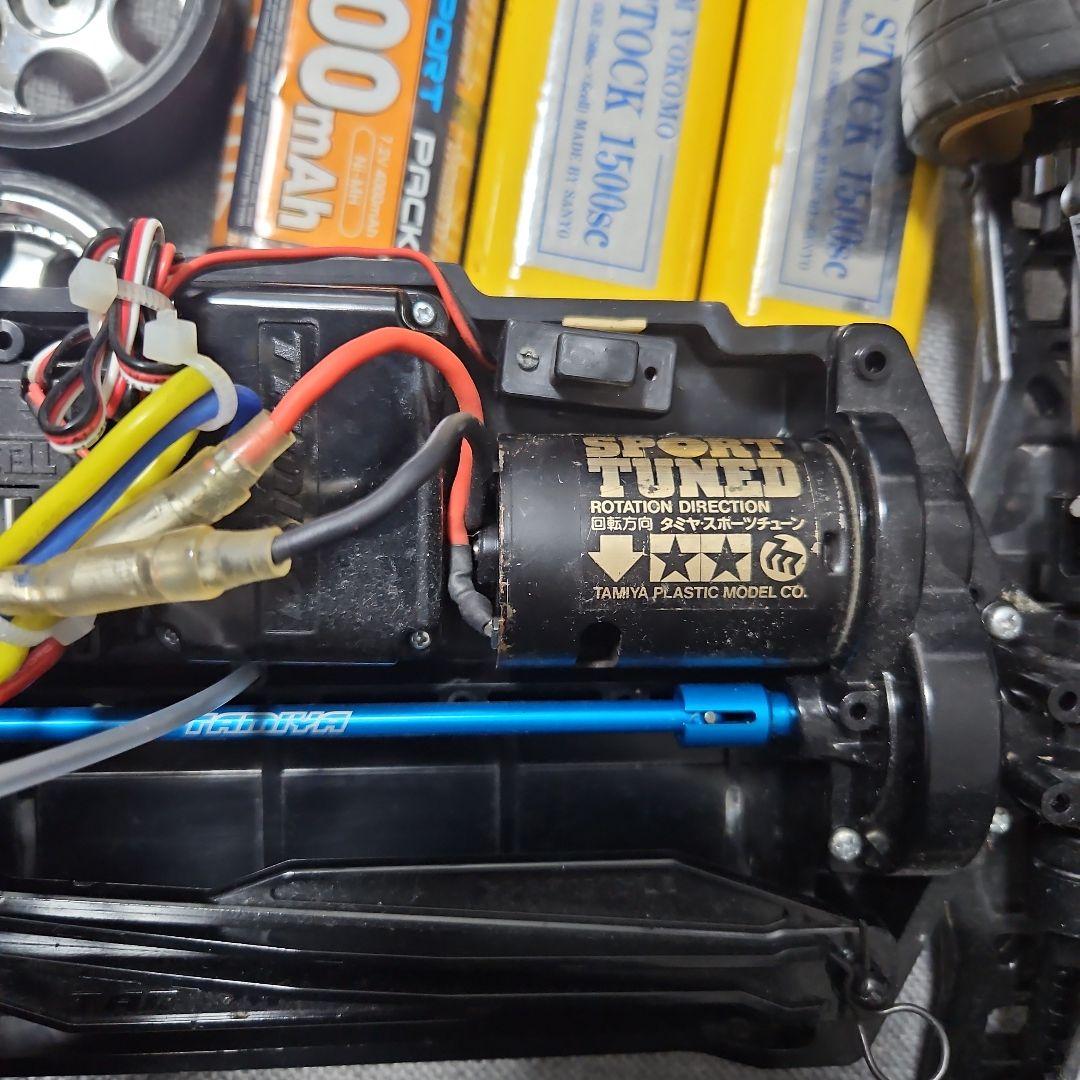 タミヤ　TT-02B　 ネオスコーチャーBT3本Bチェッカー付き　オプション多数