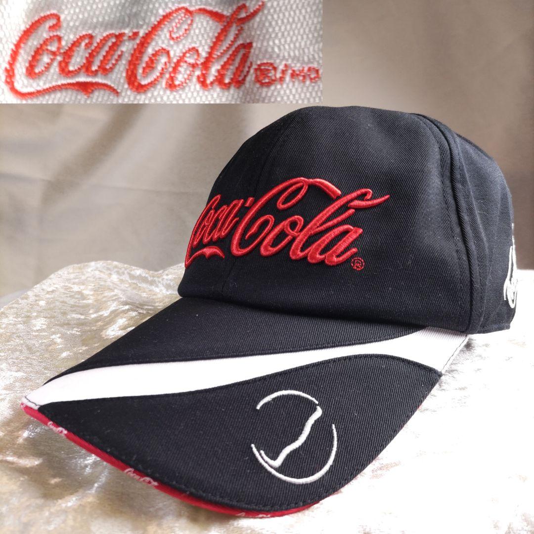 コカコーラ　レーシング風キャップ　スポーツ　バイク・カースポーツ　レース　ゴルフ