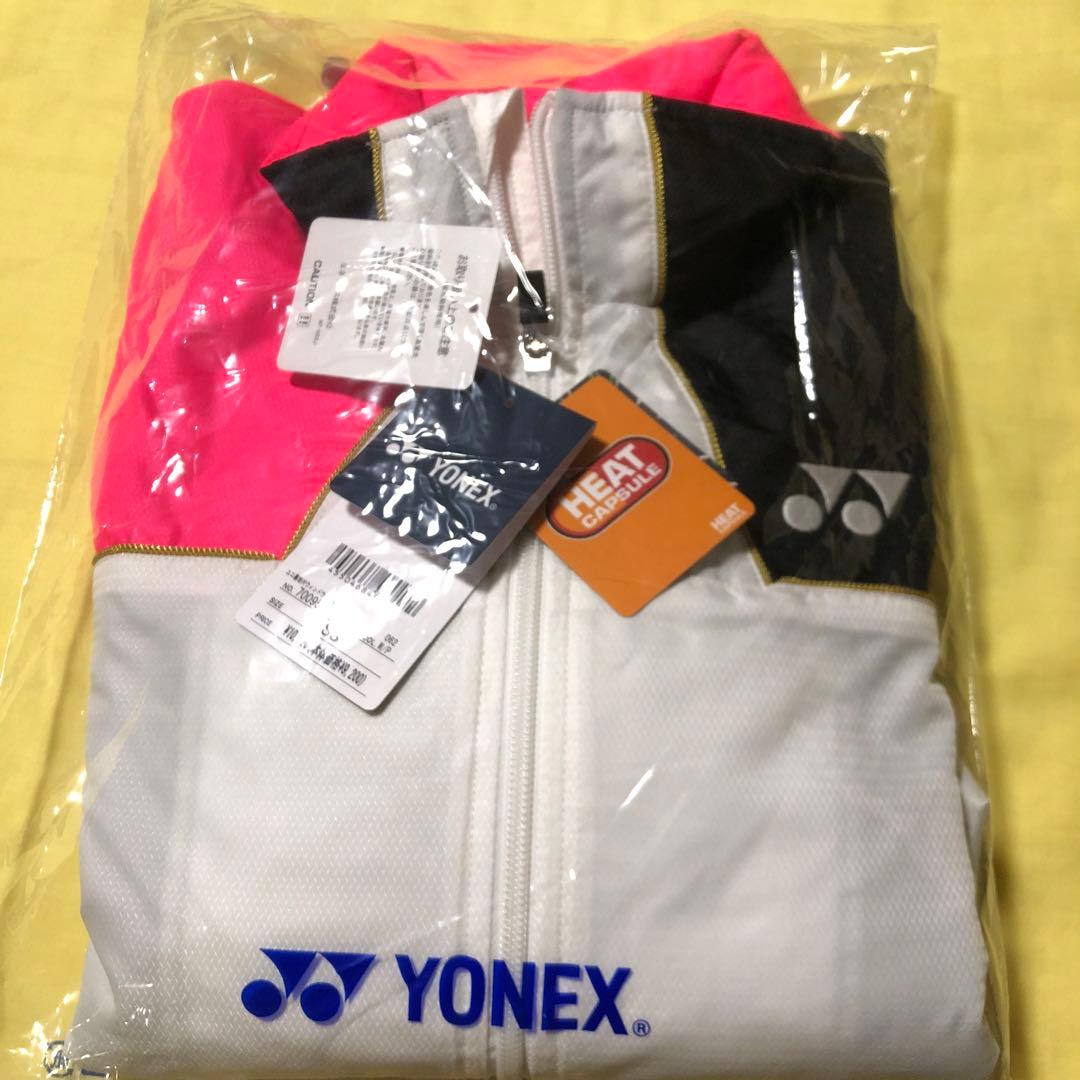 YONEX ウォームアップジャケット JP SS ピンク/黒/白　【新品未使用】