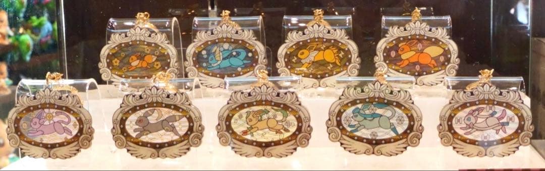 ポケパークカントー 限定　イーブイズ　アクリルキーホルダーフルコンプセット