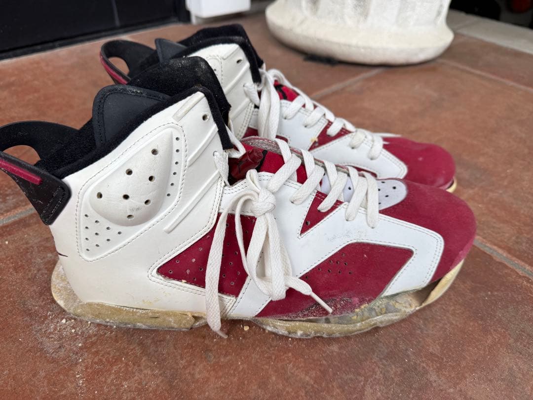 エア ジョーダン6 カーマイン　910810 加水分解　韓国製