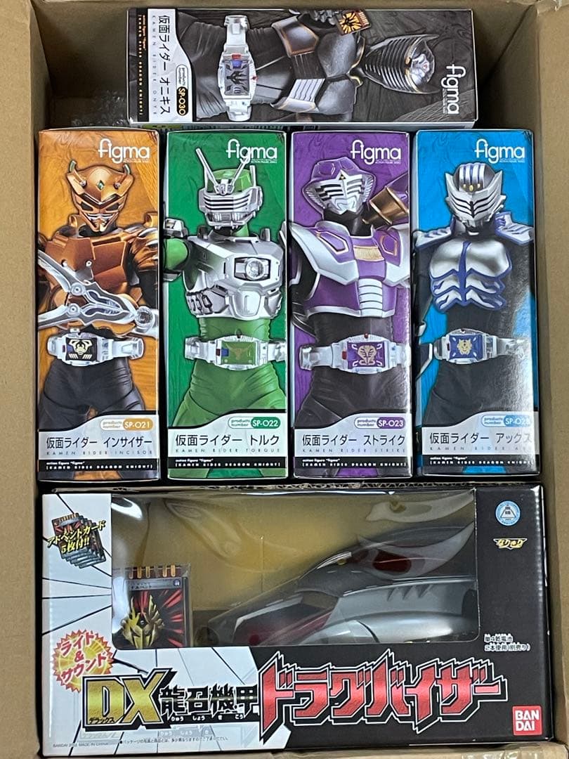 【未開封】仮面ライダー龍騎DXドラグバイザー + figma/ストライク他5体